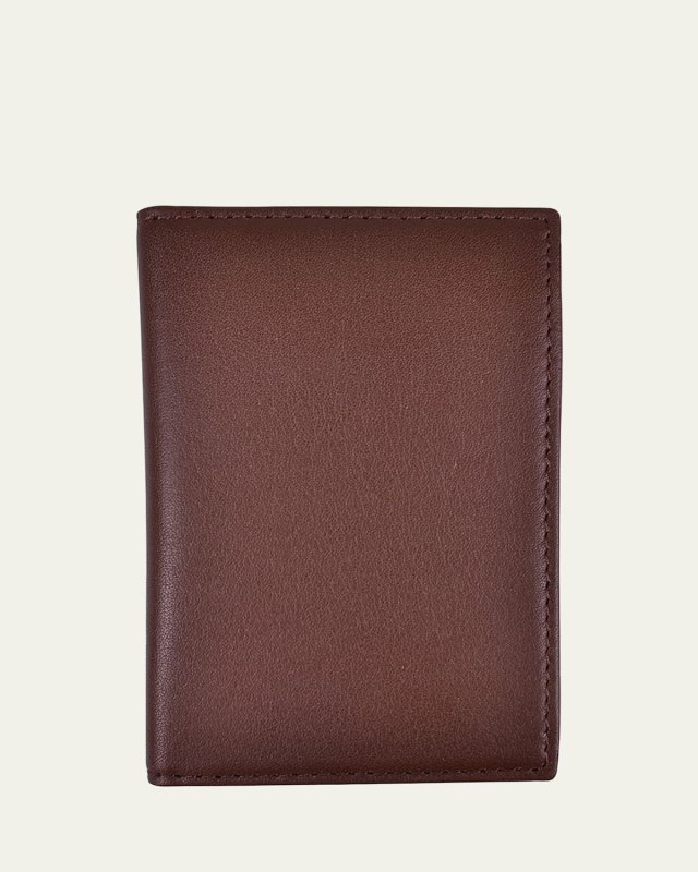 Personalized Leather RFID-Blocking Card Holder